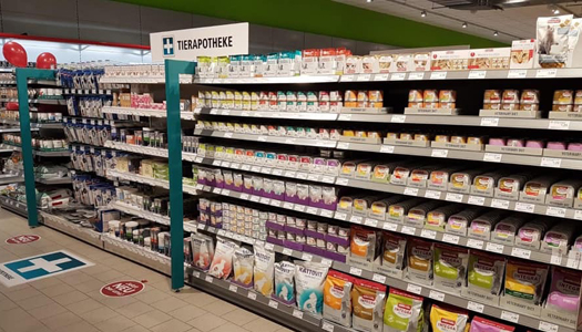 Tierapotheke des ZOO & Co. Tierfachhandels in Baden