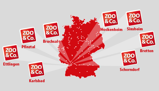 ZOO & Co. Landkarte der Bundesrepublik Deutschland