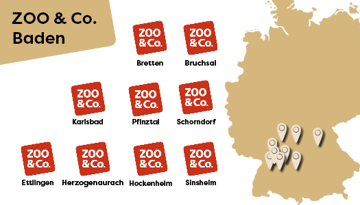Übersicht der Märke von ZOO & Co. Baden