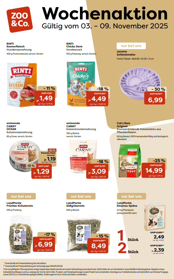 Entdecke unsere Wochenaktion vom 03.11. 09.11.2025!